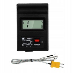 Digitaalinen lämpömittari TM-902C | -50°C ... +1300°C | K-tyypin anturi