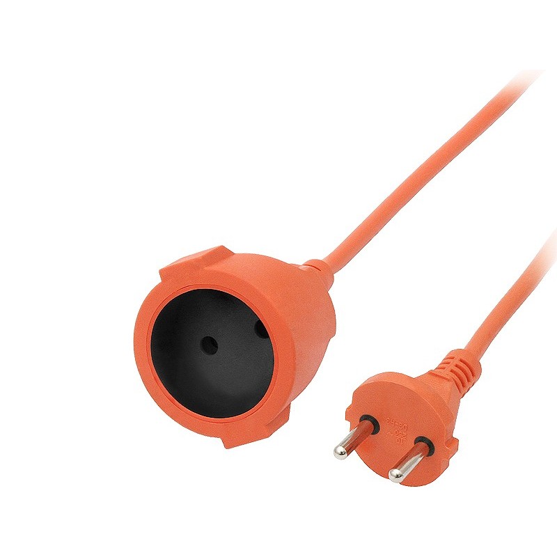Jatkojohto 15m PS-161 | Oranssi 2x1mm ilman maadoitusta