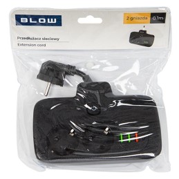 Haaroitin PS-310 2-paikkaa | 3xUSB ja USB-C | Musta 0,1m kytkimellä