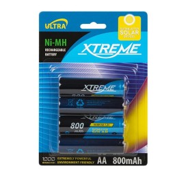 Ladattava akku Ni-MH AA R6 | 800mAh kapasiteetti | 1.2V