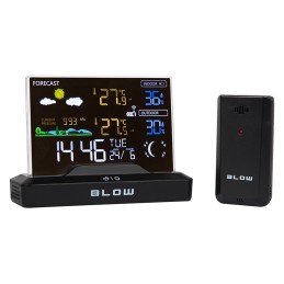 Sääasema BLOW WS104 Värinäytöllä | Barometri, DCF-kello & Ulkoanturi