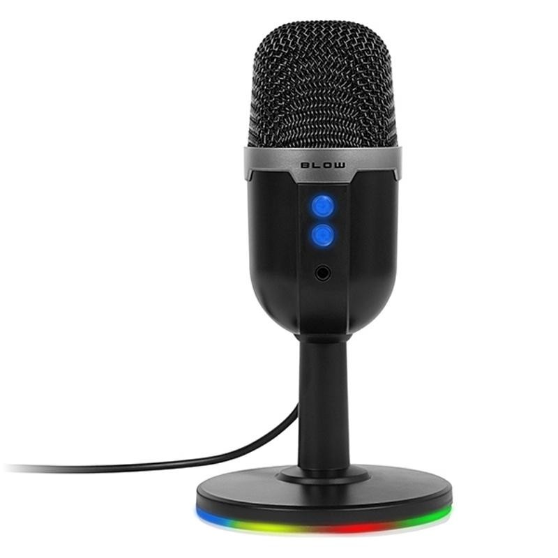 RGB Pelimikrofoni | ENC-taustamelun vaimennus | 1,6 m kaapeli | USB