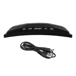 Digitaalinen LED-kello ja lämpömittari | Peilinäyttö | USB