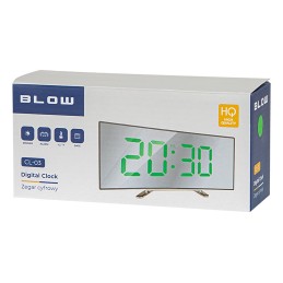 Digitaalinen LED-kello ja lämpömittari | Peilinäyttö | USB