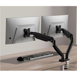 Kahden näytön kaasujousivarsi 10"–32" | VESA | PIVOT | Musta