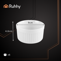 Uunivuoat 6 kpl | 200 ml keraamiset annosvuoat