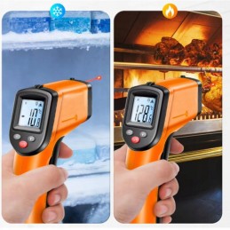 Infrapunalämpömittari Laserilla -50°C...+550°C | LCD