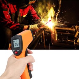 Infrapunalämpömittari Laserilla -50°C...+550°C | LCD