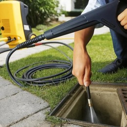 Viemärin puhdistusletku 20 m – 138 bar, 4 adapteria