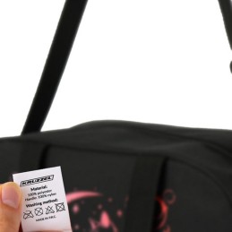 Koululaukku & Urheilukassi 13L | Musta-Pinkki + Avaimenperä