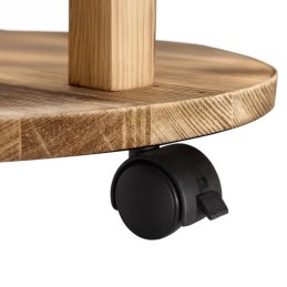 Puinen kukkajalka pyörillä | 6 tasoa, 7 ruukkua