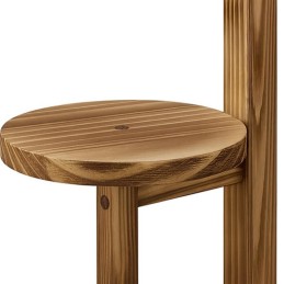 Puinen kukkajalka pyörillä | 6 tasoa, 7 ruukkua