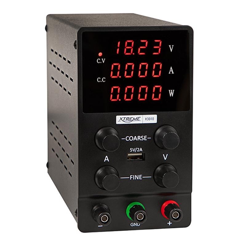 Laboratoriovirtalähde 0-30V 10A | Tarkka huoltokäyttöön | Digitaalinen näyttö