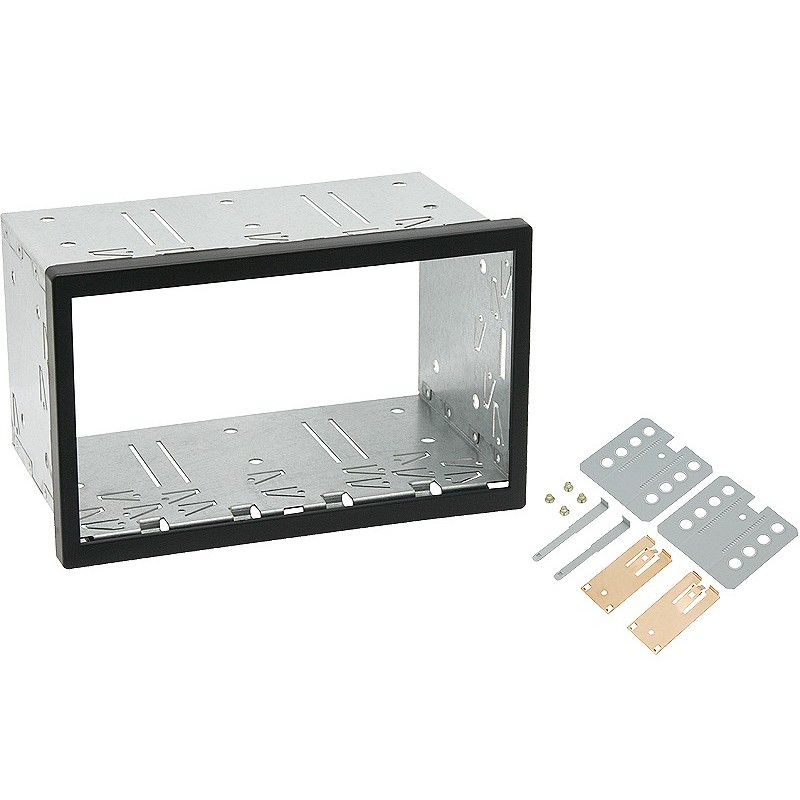 Universaali 2DIN-asennuskehys 118 x 188,5 mm | Musta | Autohifi