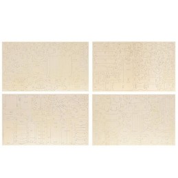 Puinen nukkekodin kalustesetti | 34 osaa itse koottavaksi