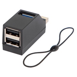 USB-hubi 3-porttinen | USB 3.0 & 2.0 | Mini-jakaja