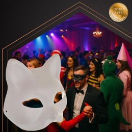 Kissanmaskit askarteluun 10 kpl | DIY-naamiot & kuminauhat