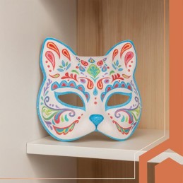 Kissanmaskit askarteluun 10 kpl | DIY-naamiot & kuminauhat