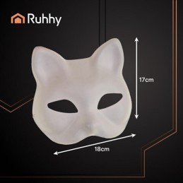 Kissanmaskit askarteluun 10 kpl | DIY-naamiot & kuminauhat