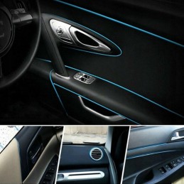 Sininen Auton Sisätilojen Koristelista 5 m | Helppo asennus rakoihin