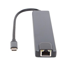 USB-C HUB 8-in-1 | HDMI 4K | RJ45 | SD/microSD | 100W PD