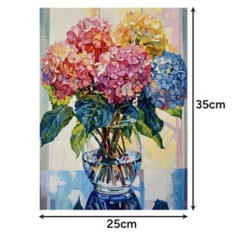 Timanttimaalaussetti 5D Kukkakimppu | Luova 30x40 cm mosaiikki