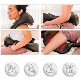 Shiatsu Niskahierontalaite Lämpötoiminnolla | Hierontatyyny PRO+