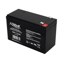 AGM-akku 12V 7,5Ah | Huoltovapaa hyytelöakku | UPS | Hälytysjärjestelmät