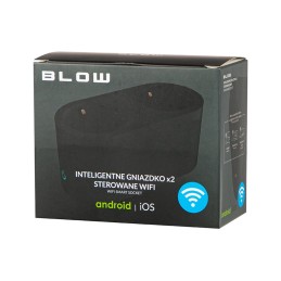 Kaksiosainen WiFi-älypistorasia | Energianmittaus | Tuya & Smart Life | 3600W | Musta