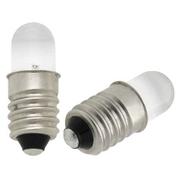 LED-polttimo E10 12V | Lämmin valkoinen | 5 kpl pakkaus