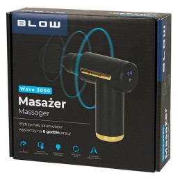 Lihashuoltovasara Blow | 6 nopeutta | LCD-näyttö | USB-C | 4 päätä