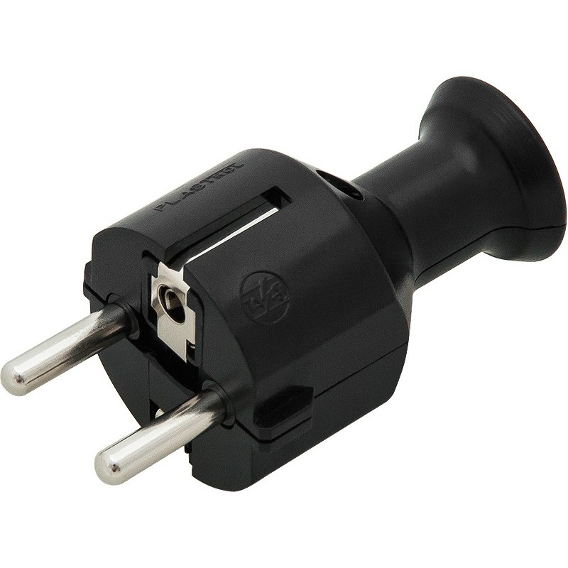 Sähköpistoke Plastrol WT-40 | 16A 250V | Musta