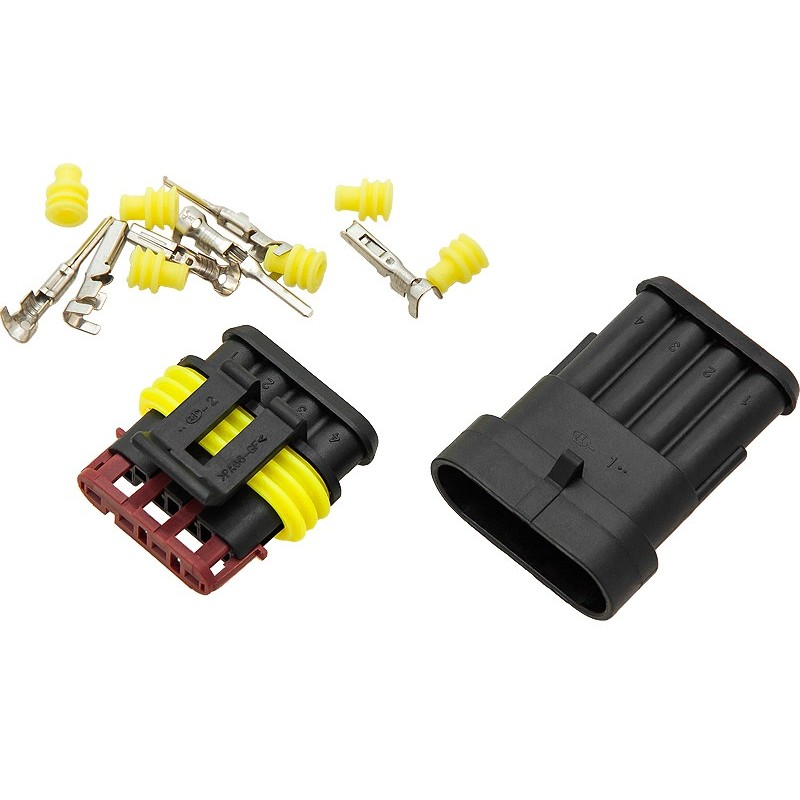 Vesitiivis OH-4 liitinsarja | IP67 | 4-napainen | 10 kpl pakkaus