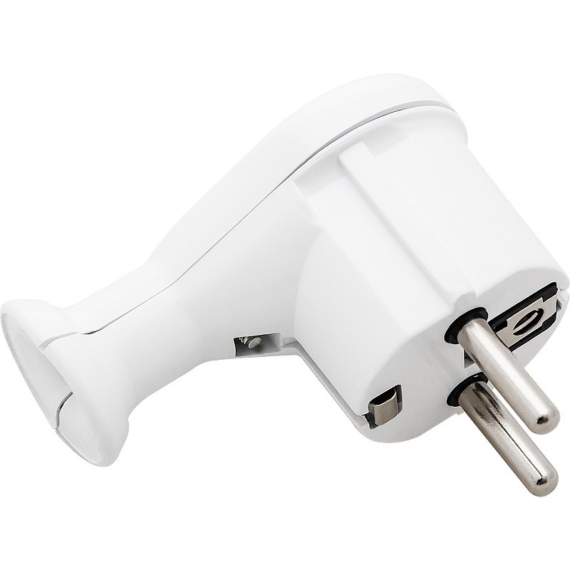Sähköpistoke Plastrol WT-50 | 16A 230V | Valkoinen kulmapistoke