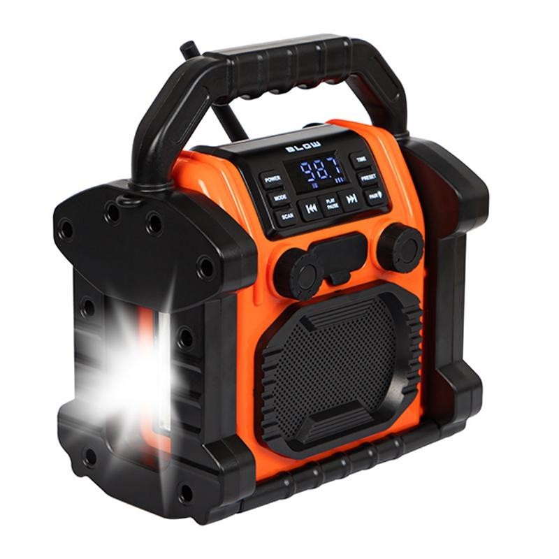 Työmaaradio 20W RMS | IP55 | Bluetooth 5.1 | 10000 mAh Powerbank