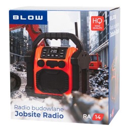 Työmaaradio 20W RMS | IP55 | Bluetooth 5.1 | 10000 mAh Powerbank