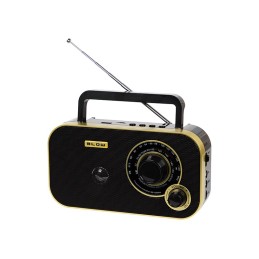 Kannettava radio | BLOW RA12 | AM/FM | Bluetooth | Retro-muotoilu | Musta-kulta