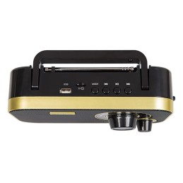 Kannettava radio | BLOW RA12 | AM/FM | Bluetooth | Retro-muotoilu | Musta-kulta