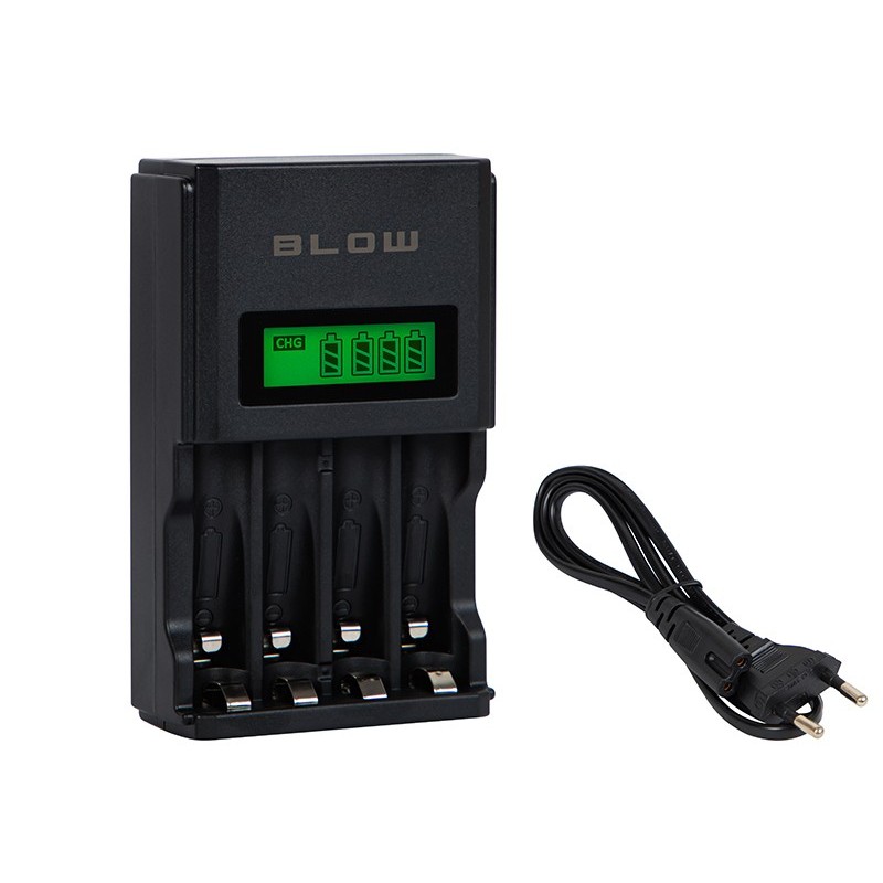Älykäs akkulaturi LCD-näytöllä | AA ja AAA | Ni-MH ja Ni-Cd