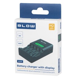 Älykäs akkulaturi LCD-näytöllä | AA ja AAA | Ni-MH ja Ni-Cd