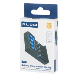 BLOW XN-110 akkulaturi 18650 AA AAA | LCD-näyttö | USB-C