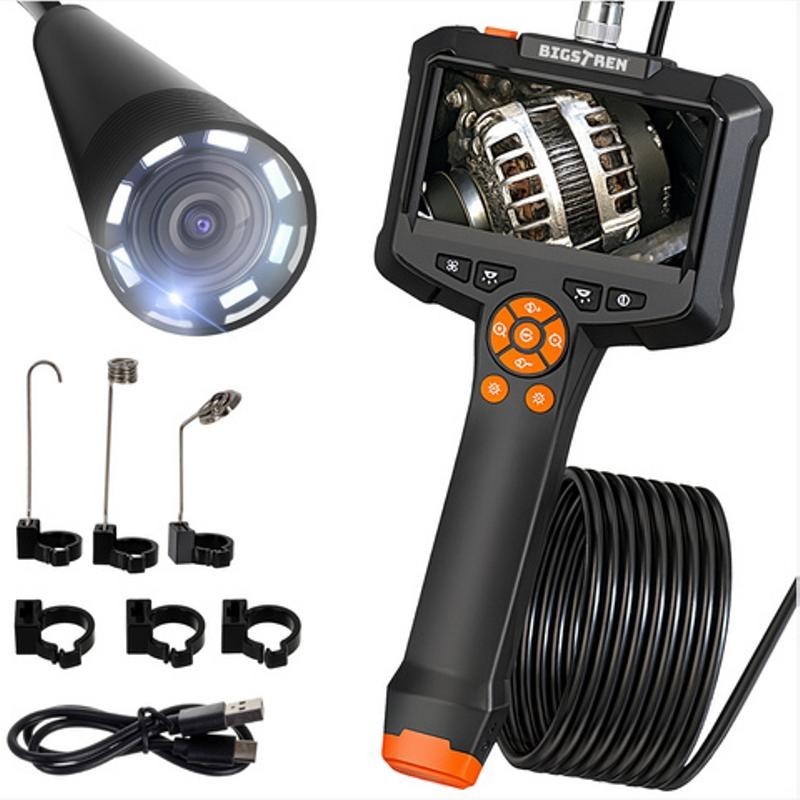 Full HD tarkastuskamera | 5 m jäykkä kaapeli ja 8 LEDiä