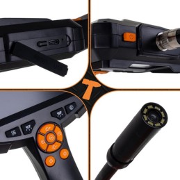 Full HD tarkastuskamera | 5 m jäykkä kaapeli ja 8 LEDiä