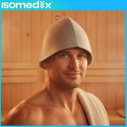 Saunahattu | 100 % Huopaa, Harmaa Unisex-malli