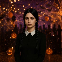 Musta Lettiperuukki 55 cm | Valmiit Letit & Verkko