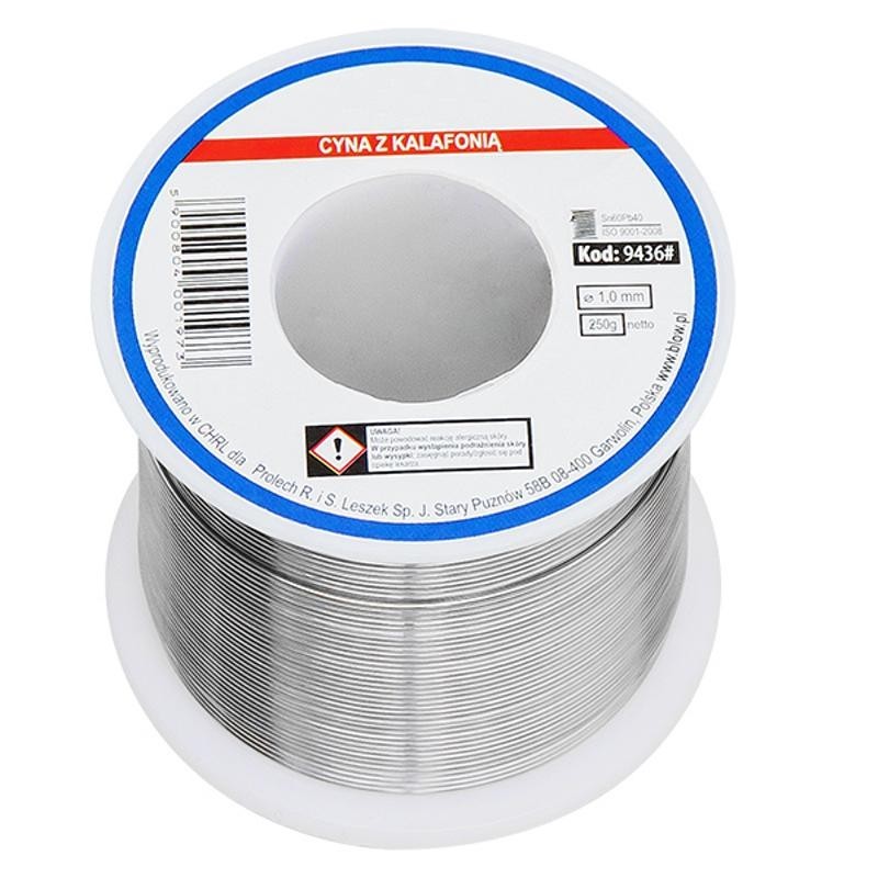 Juotostina 1,0mm / 250g Sn60Pb40 TINOL | Laadukas juotoslanka