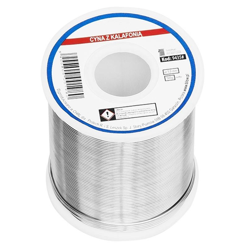 Juotostina 1,0 mm 500 g | Lyijyllinen juotoslanka | S-Sn60Pb40