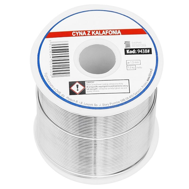 Juotostina 1,5mm 1kg | S-Sn60Pb40 | Elektroniikkatina