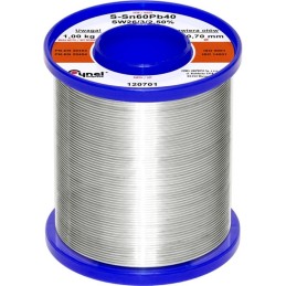 Juotostina CYNEL Sn60Pb40 0,70 mm | 1 kg rulla | Ammattilaistason laatu