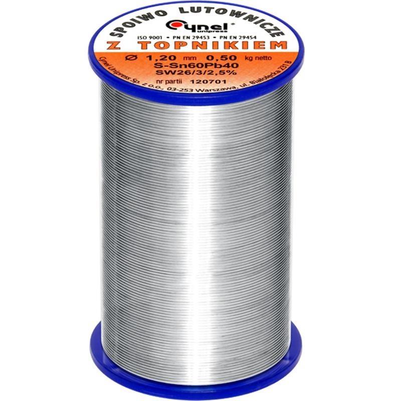 Juotostina CYNEL 1,2mm 500g | S-Sn60Pb40 | Elektroniikkatina